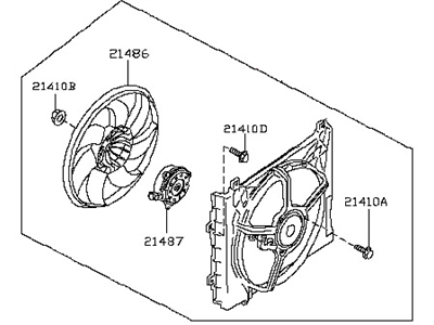 Nissan 21485-32F00 SHROUD CONDENSER