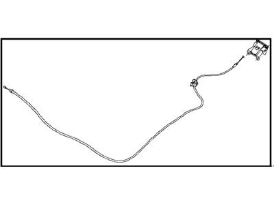 Nissan 65621-7FW0A Cable Assembly-Hood Lock Control