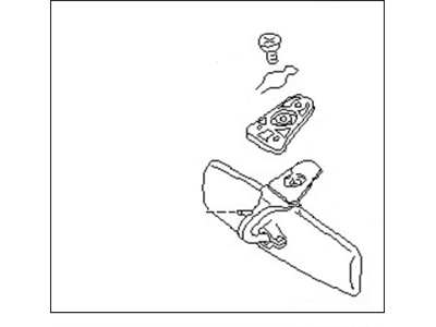 Nissan 96321-23G70 Mirror Assy-Inside