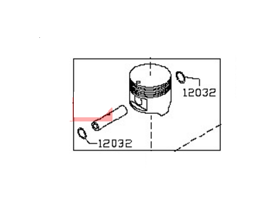 Nissan A2010-JG32A Piston,W/PIN