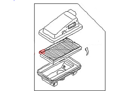 Nissan 16500-31M01 Air Cleaner