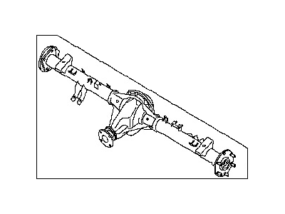 Nissan 43003-9BL0D Rear Axle Assembly,W/O Brake