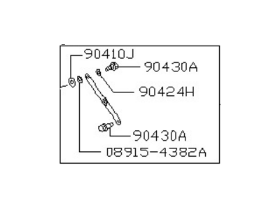 Nissan 90450-1LA2A Stay Assembly-Back Door