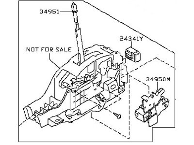 2011 Nissan Murano Automatic Transmission Shifter - 34901-1AA0A