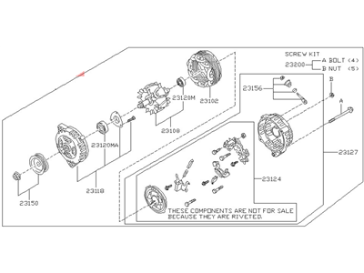 Nissan Maxima Alternator - 23100-0L700