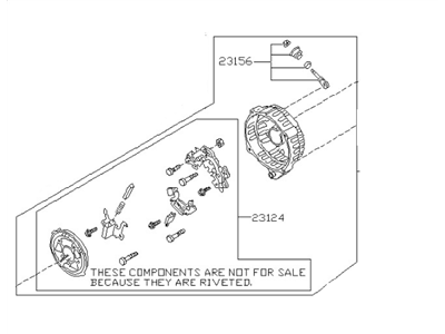 1998 Nissan Maxima Alternator Case Kit - 23127-0L700