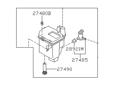 Nissan Altima Washer Reservoir - 28910-1E400