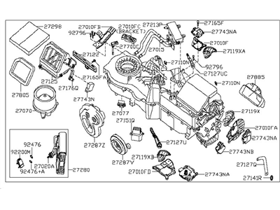 Nissan 27110-ZT42C Heating Unit-Front