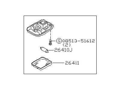 Nissan 26410-7Z001 Lamp Assembly-Room