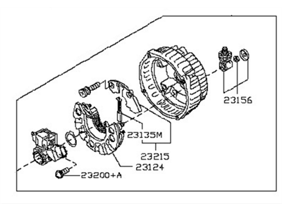 Nissan Quest Alternator Case Kit - 23127-JA11A