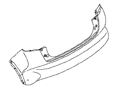 Nissan H5022-1A41H Rear Bumper Face