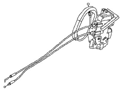 Nissan 82501-EL00C Rear Left Driver Door Lock Actuator