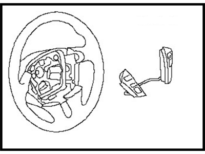 Nissan 48430-1AA1A Steering Wheel Assembly W/O Pad