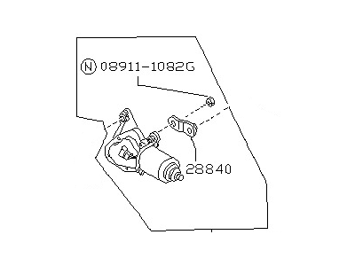 1991 Nissan Stanza Wiper Motor - 28810-61E00