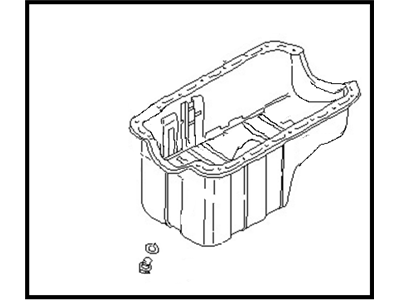 1986 Nissan 200SX Oil Pan - 11110-17F00