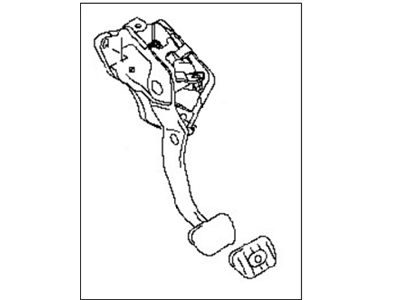 Nissan 46503-3AN2B Pedal Assy-Clutch W/Bracket