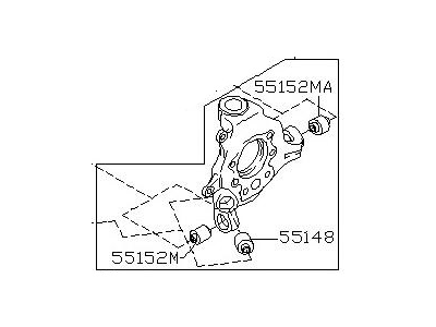 2005 Nissan Quest Steering Knuckle - 43019-CK000