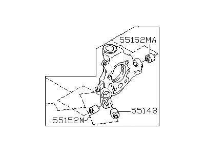 2009 Nissan Quest Steering Knuckle - 43018-CK000