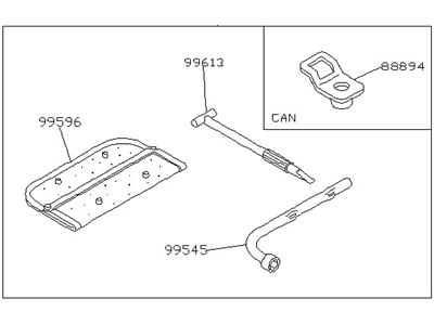 Nissan 99501-85E00 Tool Set-Standard