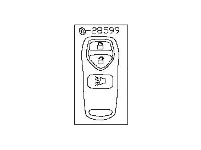 Nissan Versa Car Key - 28268-3AA0A