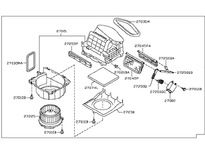 Nissan 27200-1EA0E Blower Assy-Front