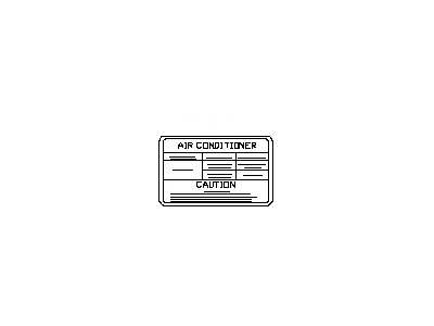 Nissan 27090-1PA0A Label-Caution,Air Conditioner