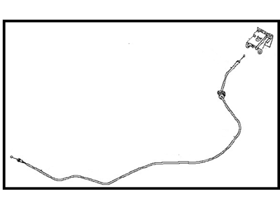 Nissan 65621-EL000 Cable Assembly-Hood Lock