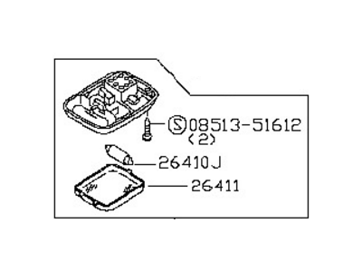 Nissan 26410-5M003 Lamp Assembly-Room