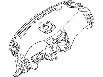 Nissan 68200-3TA0B Panel & Pad Assy-Instrument