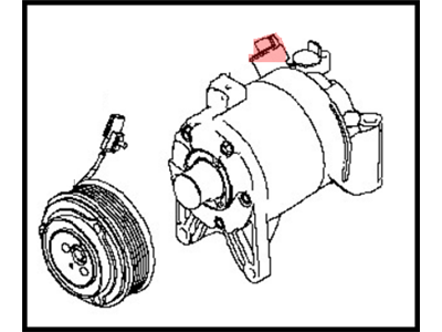 2015 Nissan Quest A/C Compressor - 92600-4AY0A