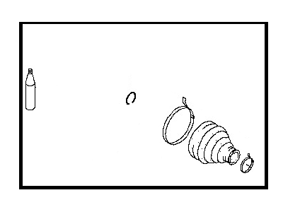 Nissan C9241-1AA0A Repair Kit-Dust Boot,Outer