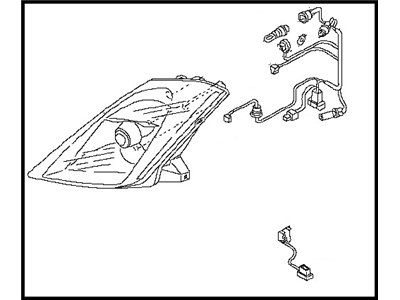 Nissan 26076-CF40A Headlamp Housing Assembly, Driver Side