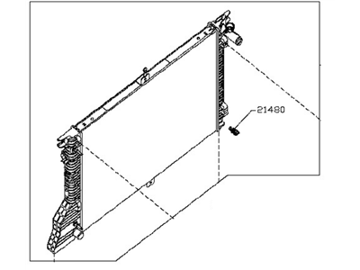Nissan 21410-9JJ0A Radiator Assy