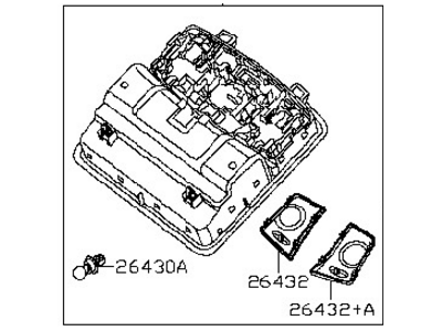 Nissan 26430-ZX00A Lamp Assembly Map
