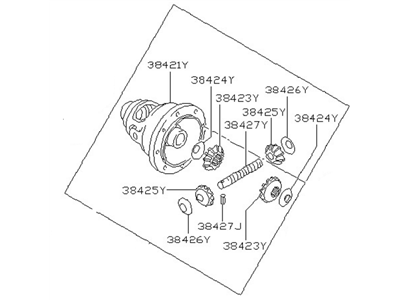 Nissan 38411-01M61 Differential Assy