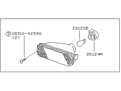 Nissan 26130-1B200 Lamp Assembly-Turn Signal,Front RH