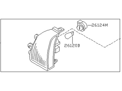 Nissan 26135-0B200 Lamp Assembly-Turn Signal,Front L