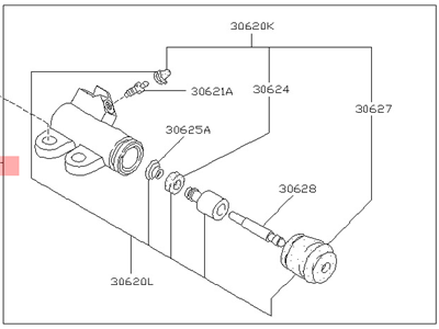 1994 Nissan Maxima Clutch Slave Cylinder - 30620-56E01