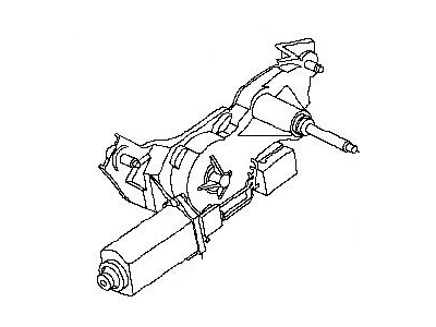 Nissan 28710-7S000 Motor Assy-Rear Window Wiper