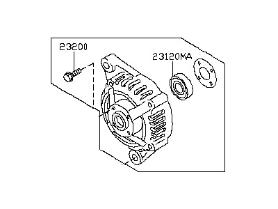 Nissan Versa Alternator Case Kit - 23118-BC40A