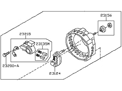 2010 Nissan Versa Alternator Case Kit - 23127-BC40A