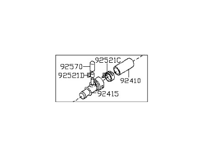 Nissan 92408-5ZM0A Hose Assembly-Heater