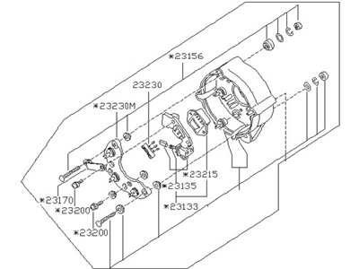 Nissan 23127-V0102 Rear Cover Assembly