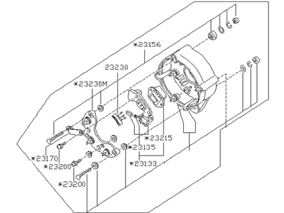 Nissan 280ZX Alternator Case Kit - 23127-V0102