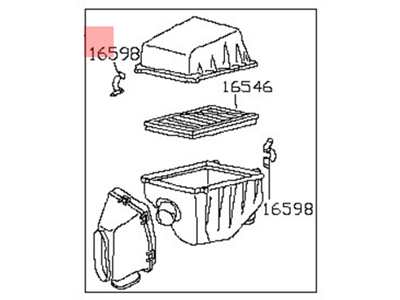 Nissan Maxima Air Filter Box - 16500-8J010