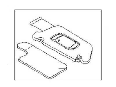 2004 Nissan Maxima Sun Visor - 96401-7Y300