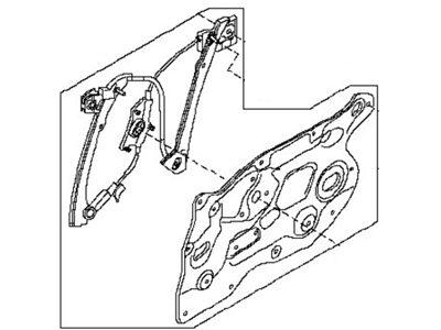 Nissan 80775-CA01A Base-Front Door Module,LH