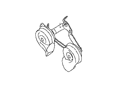 Nissan 25605-ZR00B Horn Assembly - Electric High