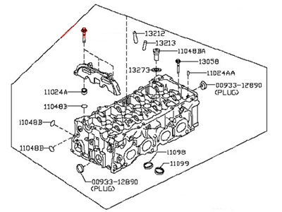 2017 Nissan Murano Cylinder Head - 11040-3KY0A