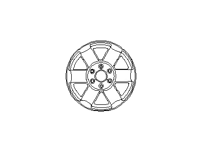 Nissan 40300-ZC000 Aluminum Wheel (5 Spoke Grey)